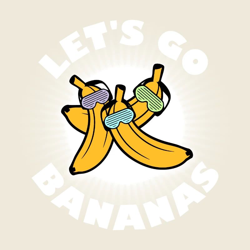 Let's Go Bananas Funny Sunglasses Bananas