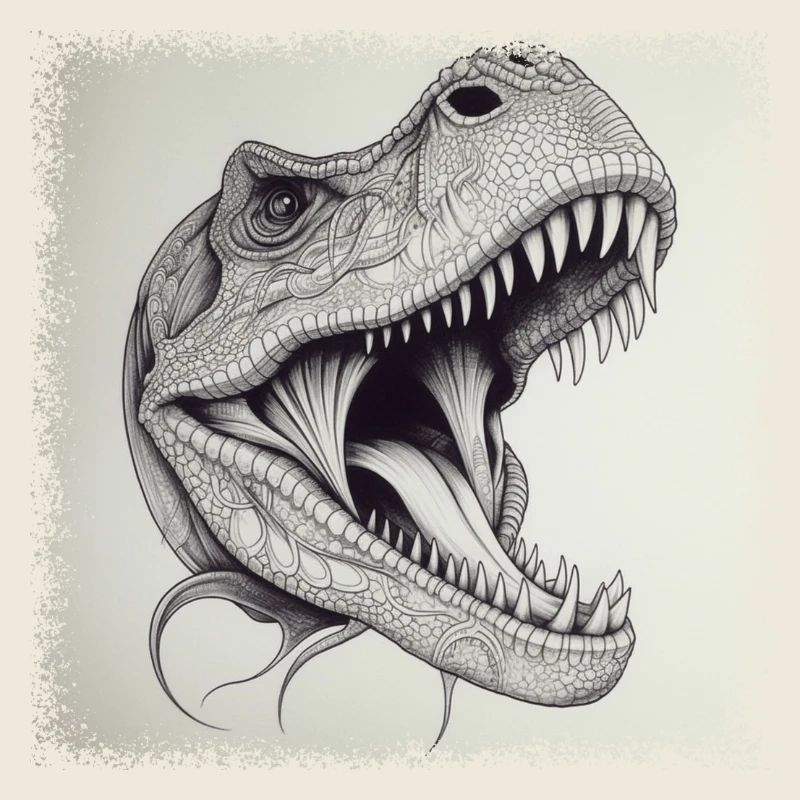 Noël Vert Dictons T-Rex Vieux