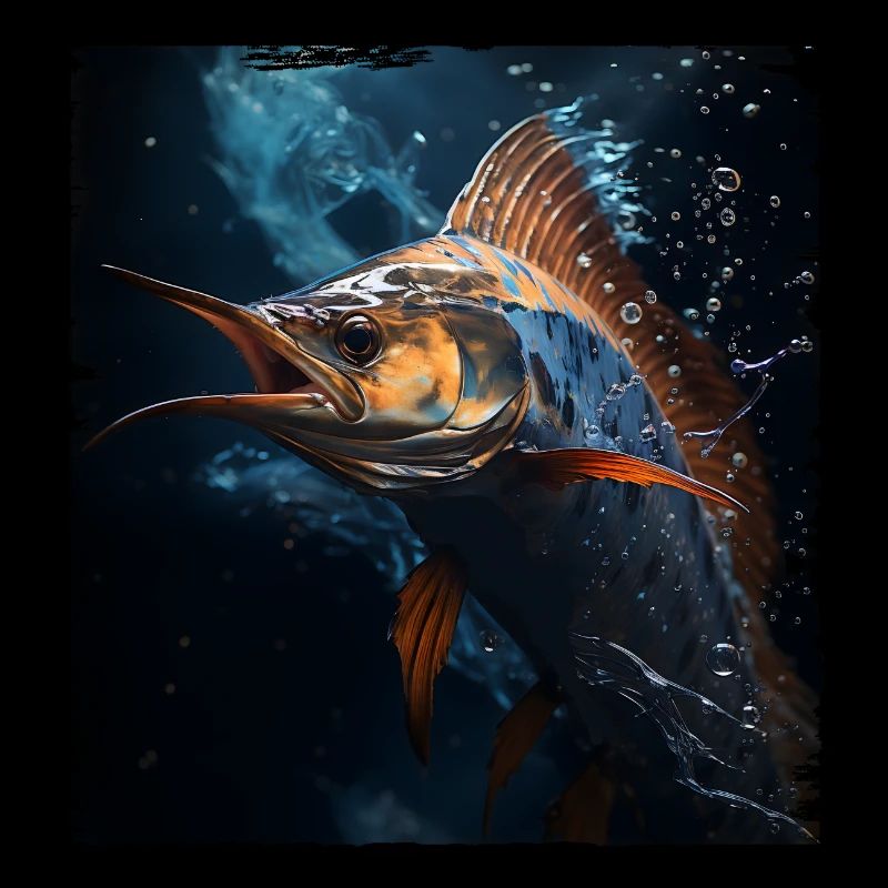 Marlin sous l’eau