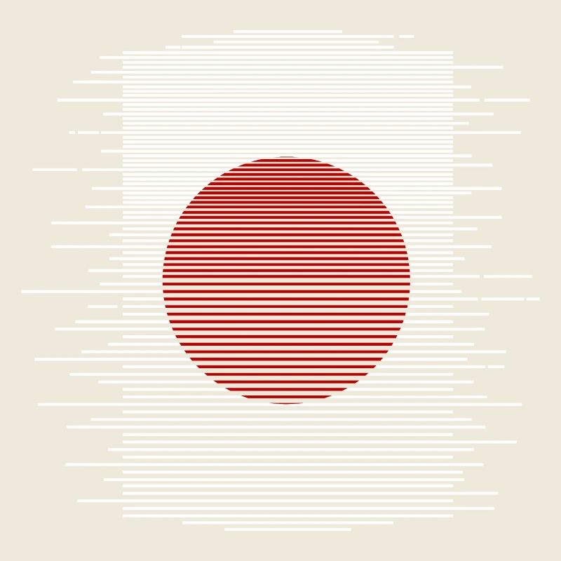 Drapeau du Japon utilisé Look Nihon drapeau japonais