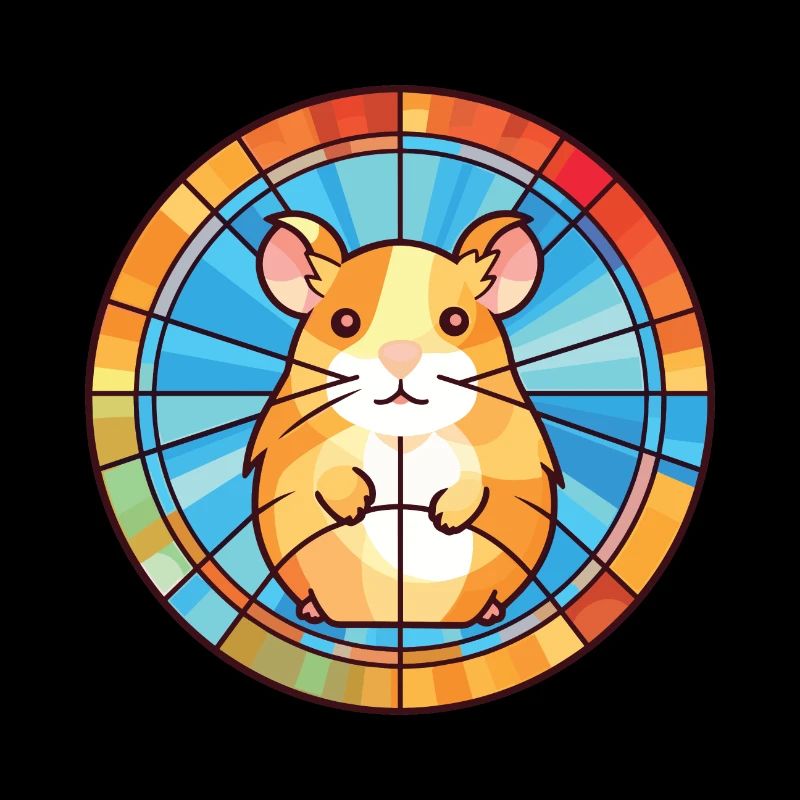 Hamster Aquarelle colorée Illustration d’animaux
