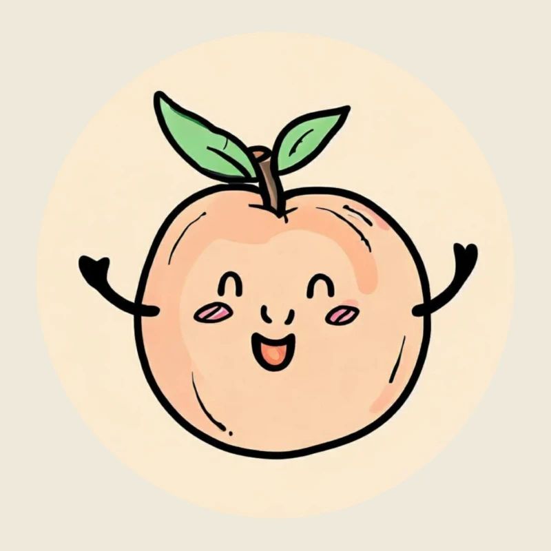 Fröhlicher Aprikose