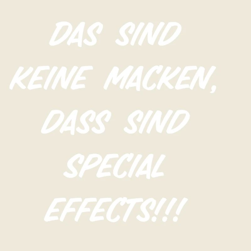 Das sind keine Macken, das sind Special Effects!!!