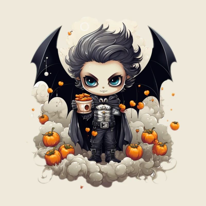 Chibi Vampir Halloween Hemd