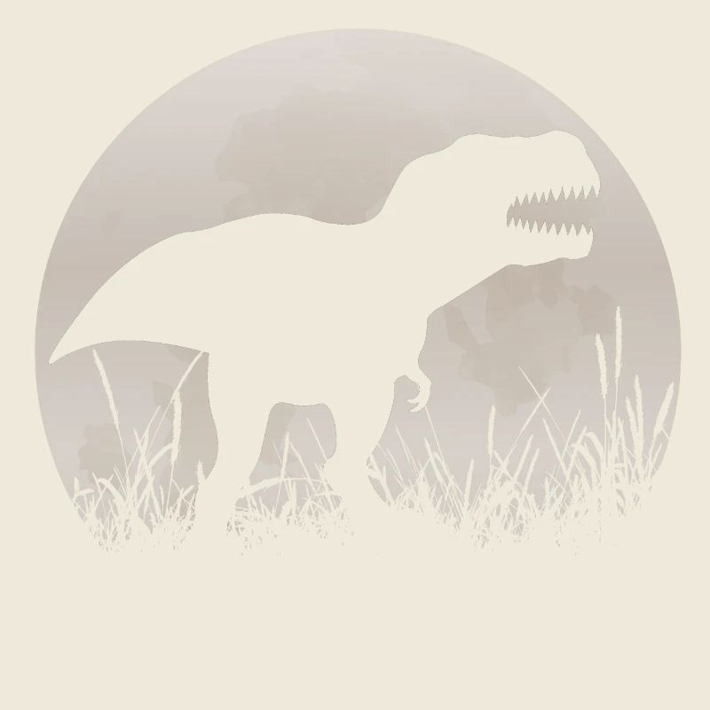 Dinosaure Sunset Vintage Rex