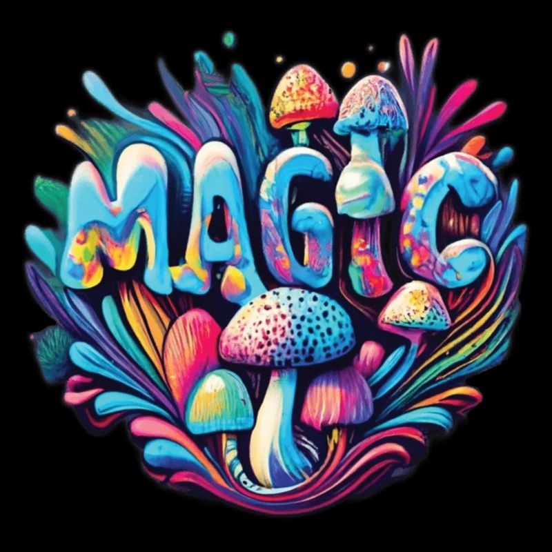 Magic Mushroom Psychedelic Art