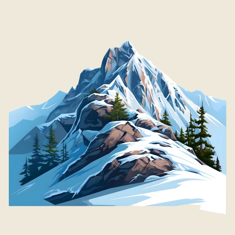 A wintry day in the mountains