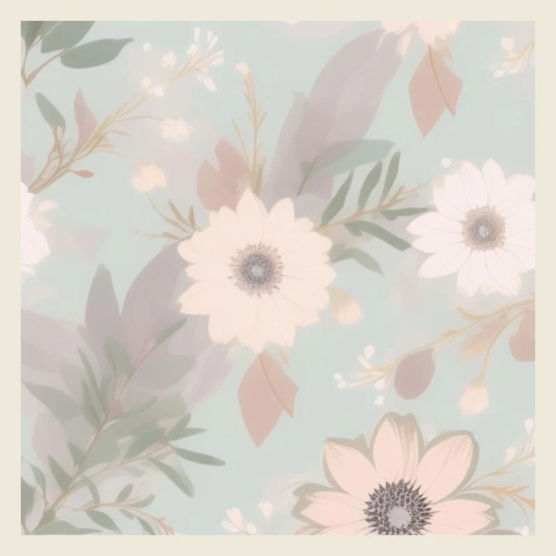 Fleurs aux couleurs pastel