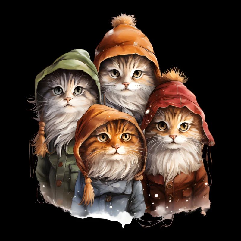 4 chatons mignons