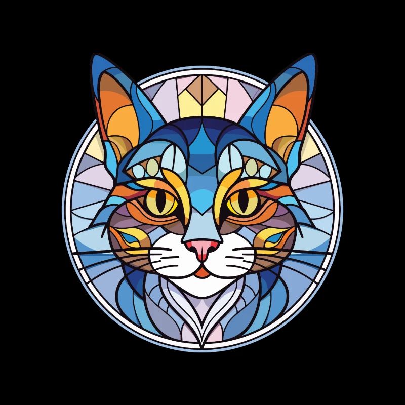 Égée Cat Breed Illustration à l’aquarelle colorée