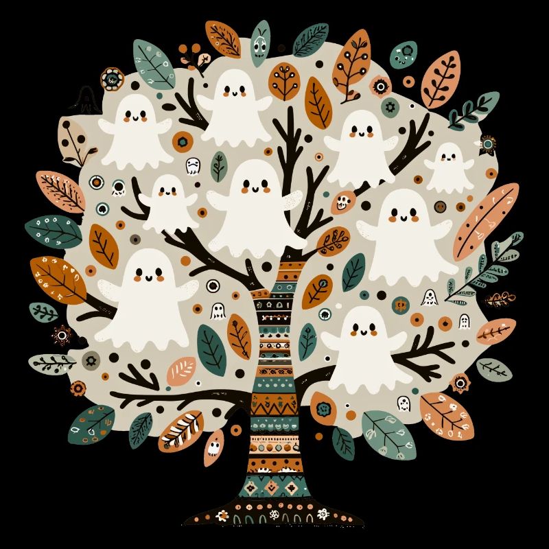 Boho Ghost Tree T-Shirt