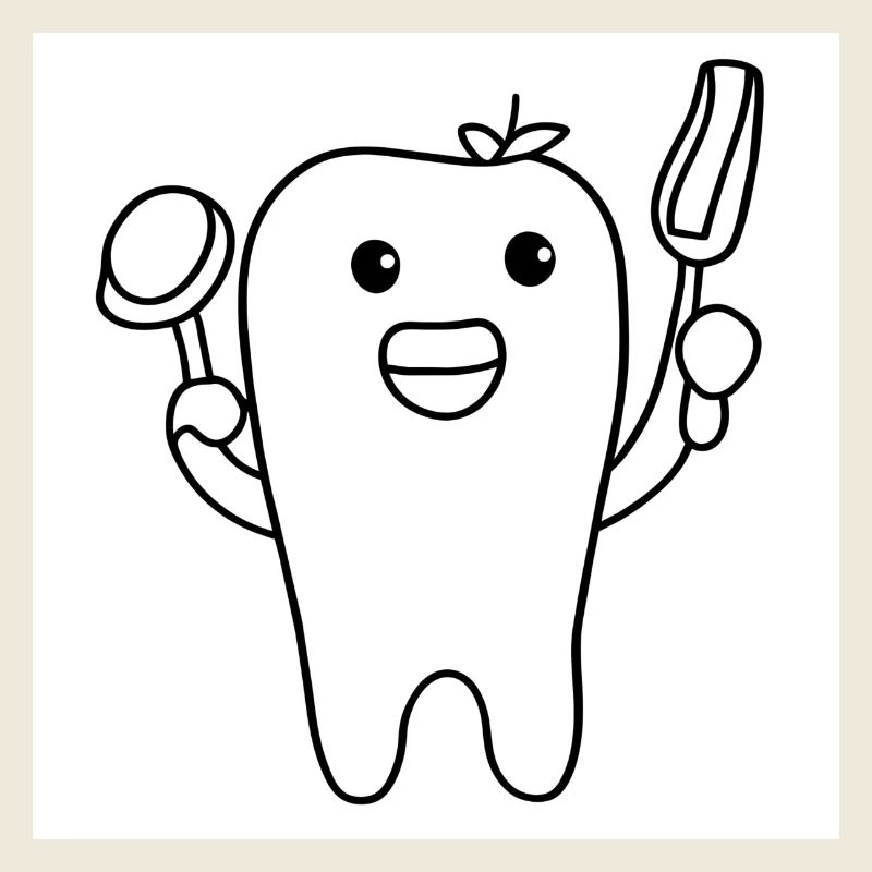 dent noire et blanche