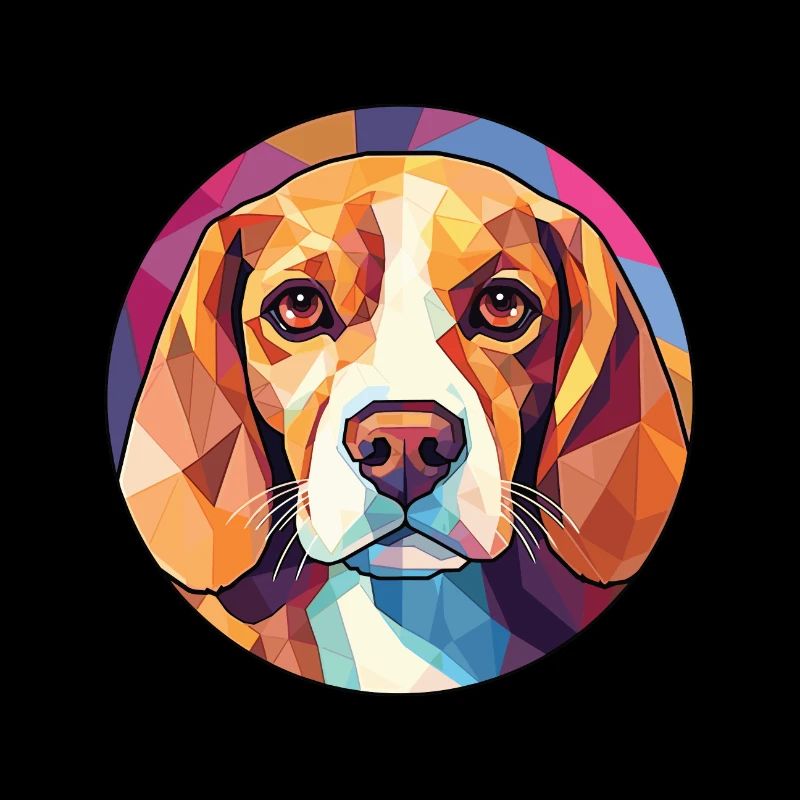 Beagle Chien Race Illustration Aquarelle Colorée