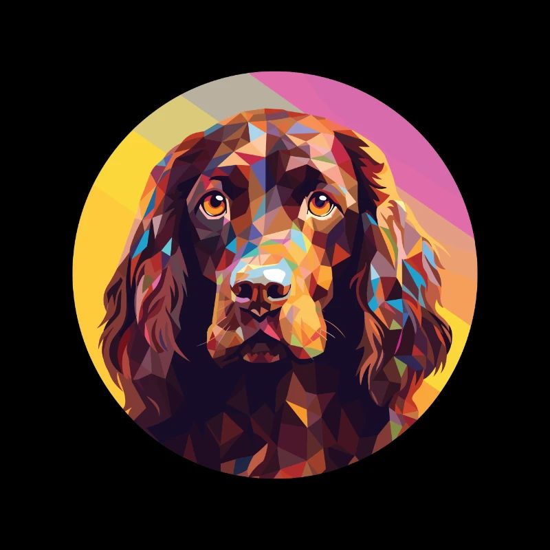 Boykin Spaniel Hunderasse Aquarell Illustration