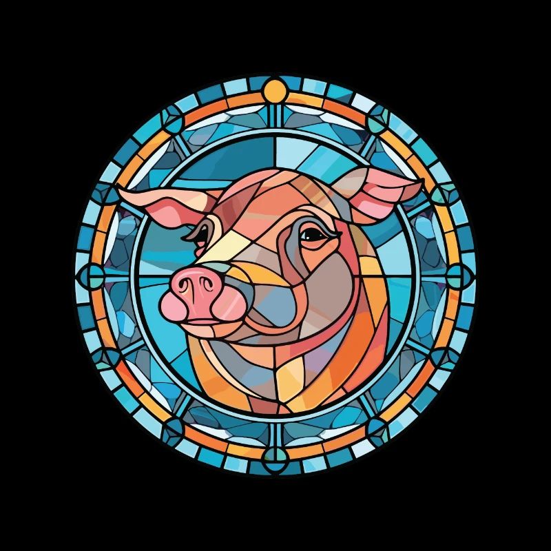 Cochon Aquarelle Colorée Animal Illustration D’animaux De Compagnie