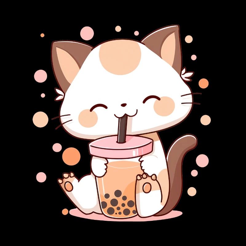 Bubble Tea Cat Neko boba