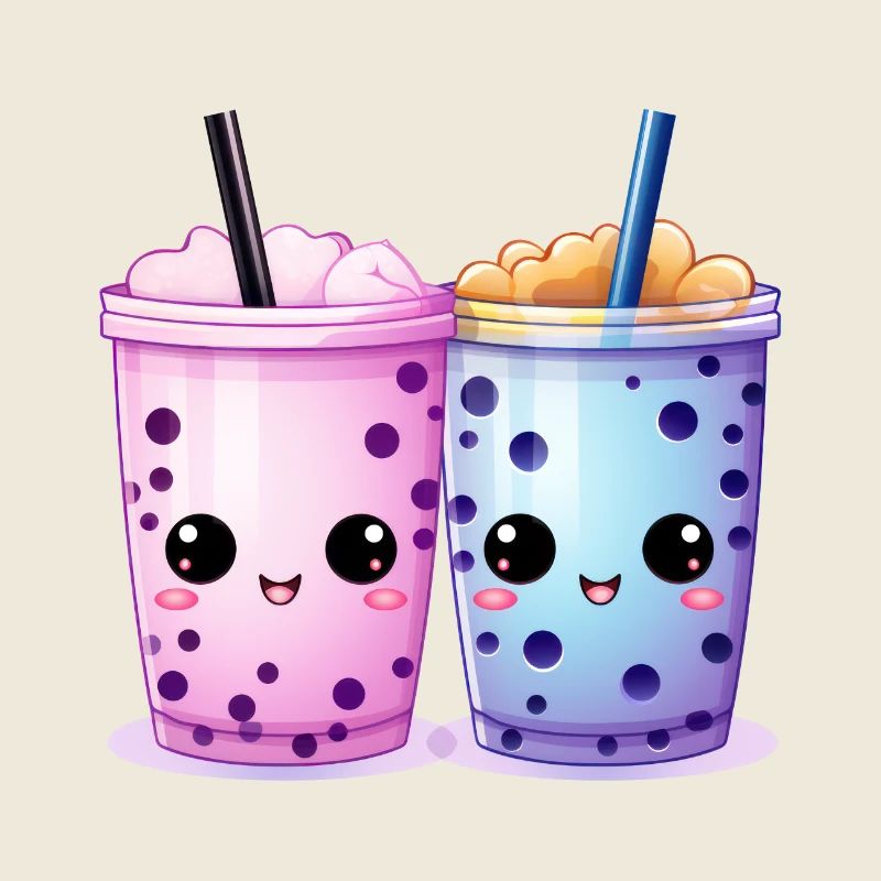 kawaii bubble tea boba tea