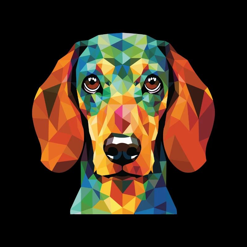 Alpine Dachsbracke chien race aquarelle colorée
