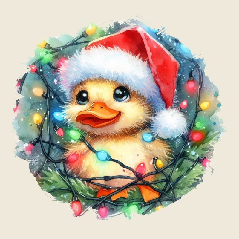 Christmas Duck - süßes Weihnachtsküken