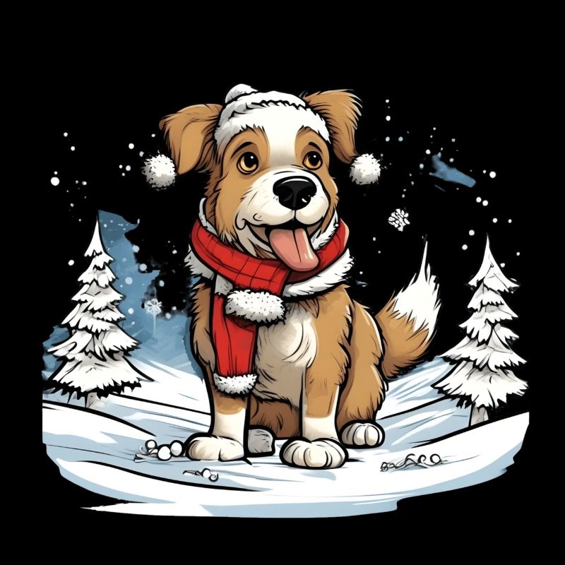 Festlicher Hund