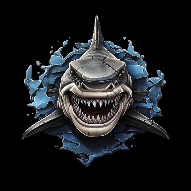 Design de requin cool