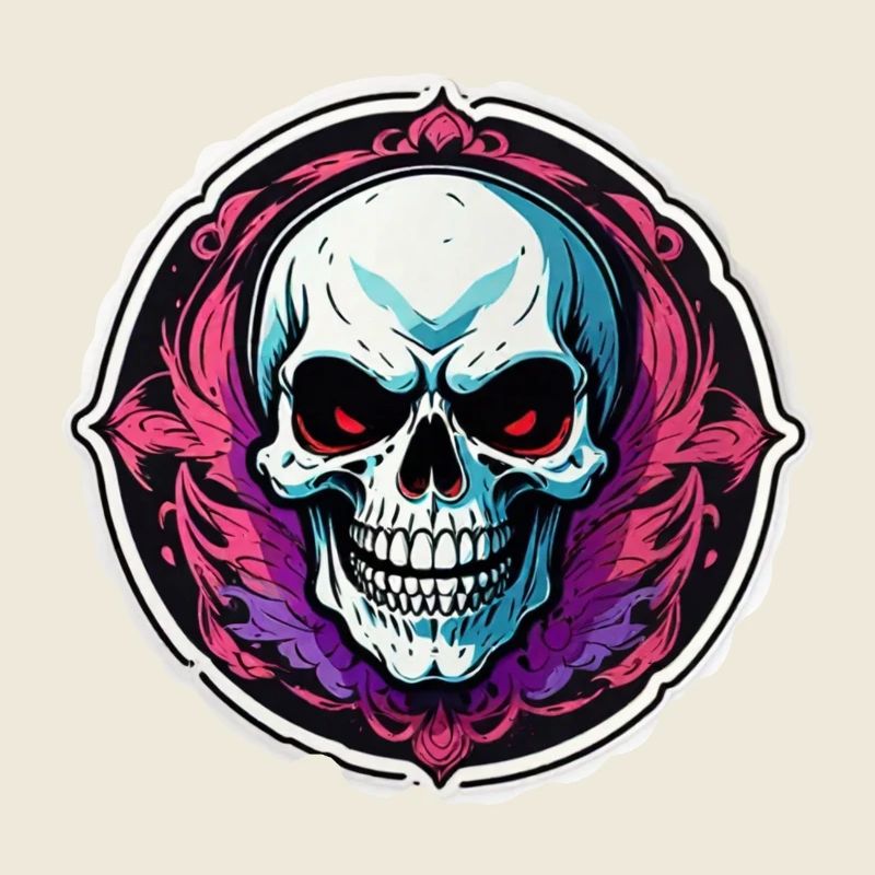 Skull - Skeleton - Skull - Motorcycle Helmet