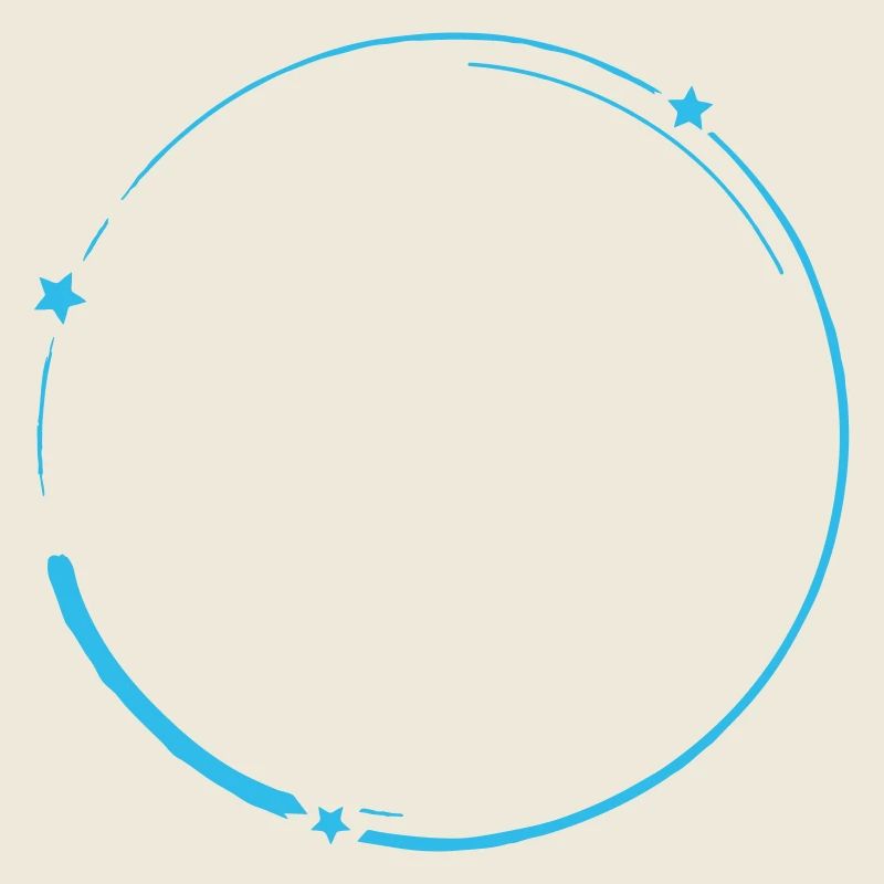 Circle with Stars Vectorgraphic