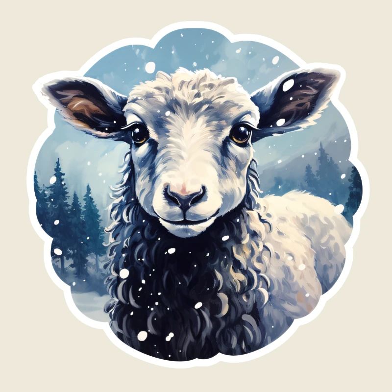 Sheep in winter