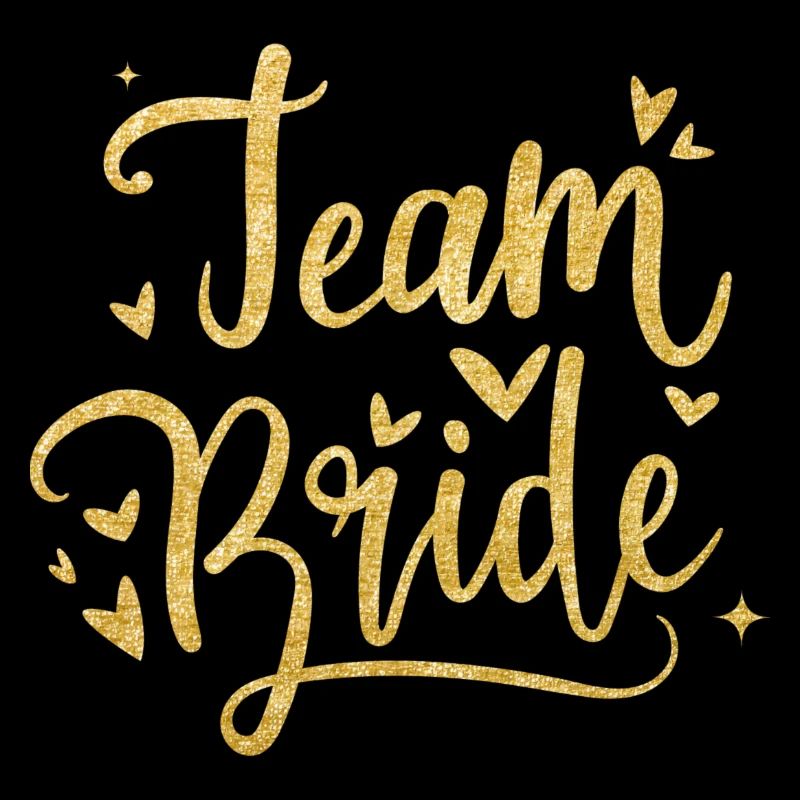 Team Bride all in gold for your bachelor party