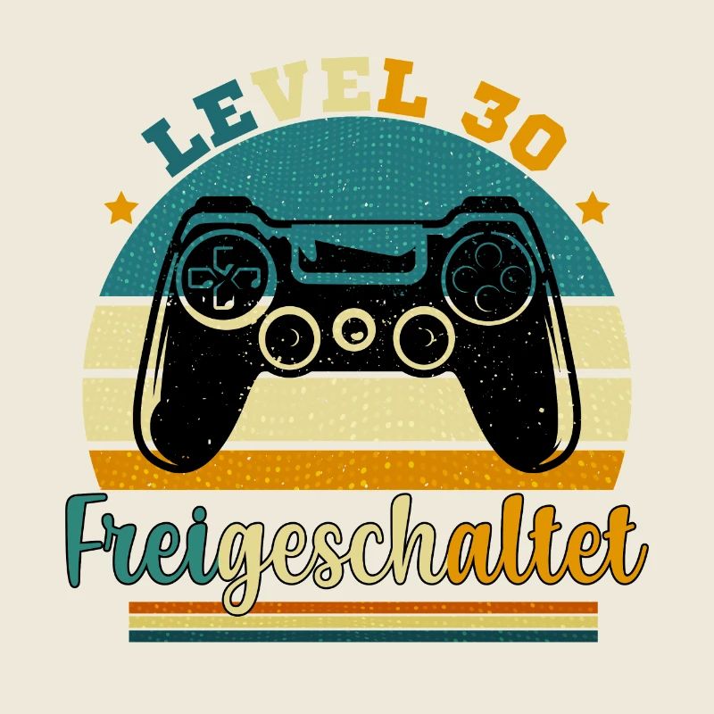 Level 30 Freigeschaltete Geschenkidee 30 Jahre