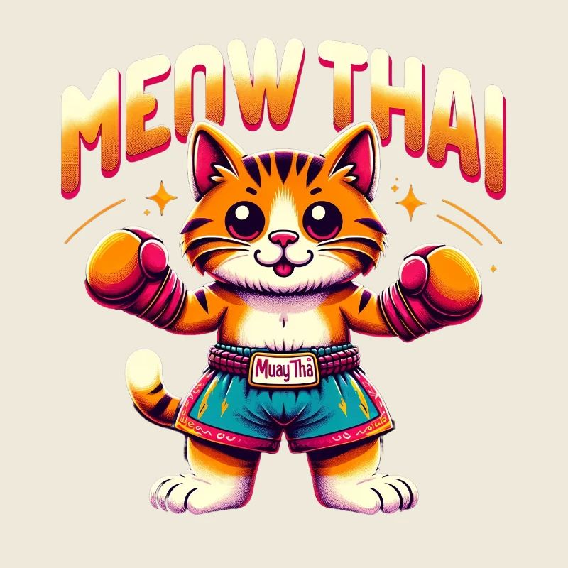 Mixed Martial Arts Meow Thai Muay Thai Cat