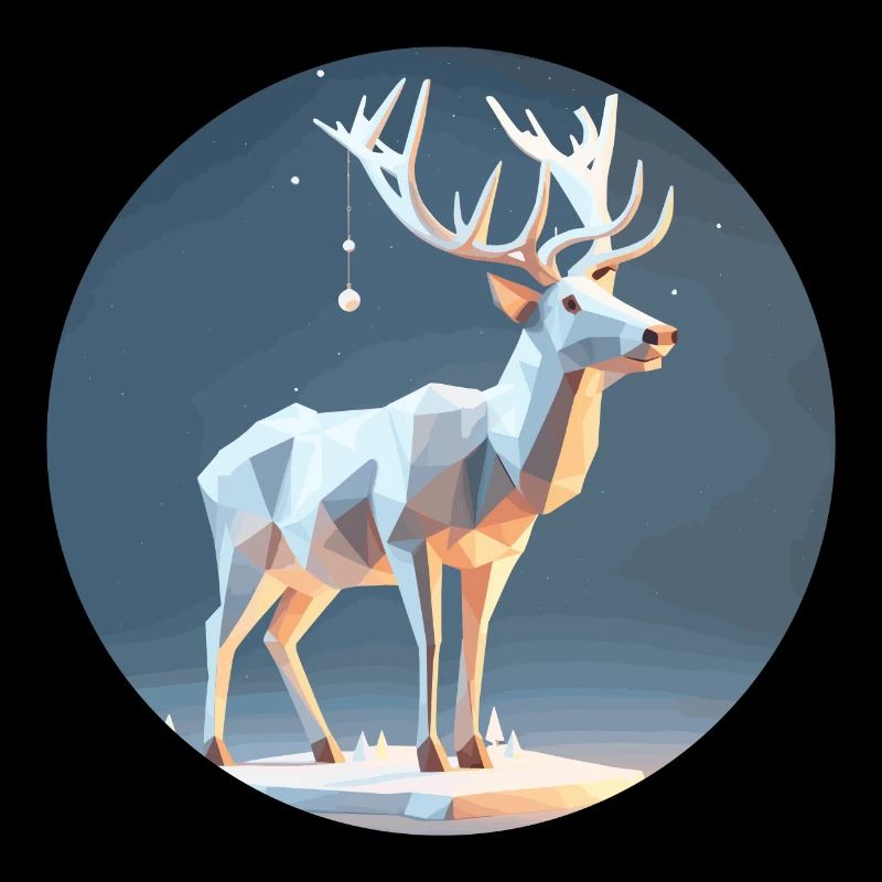 Rennes Low Poly Noël