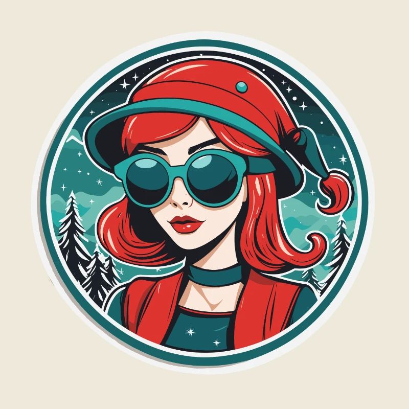 Mädchen Weihnachten Illustration