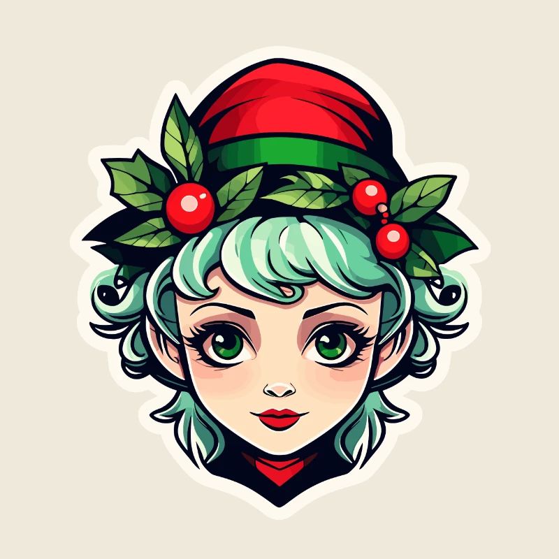 Illustration de Noël elfe