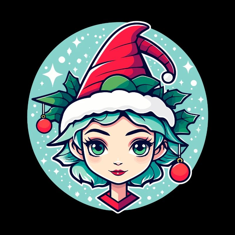 Illustration de Noël elfe