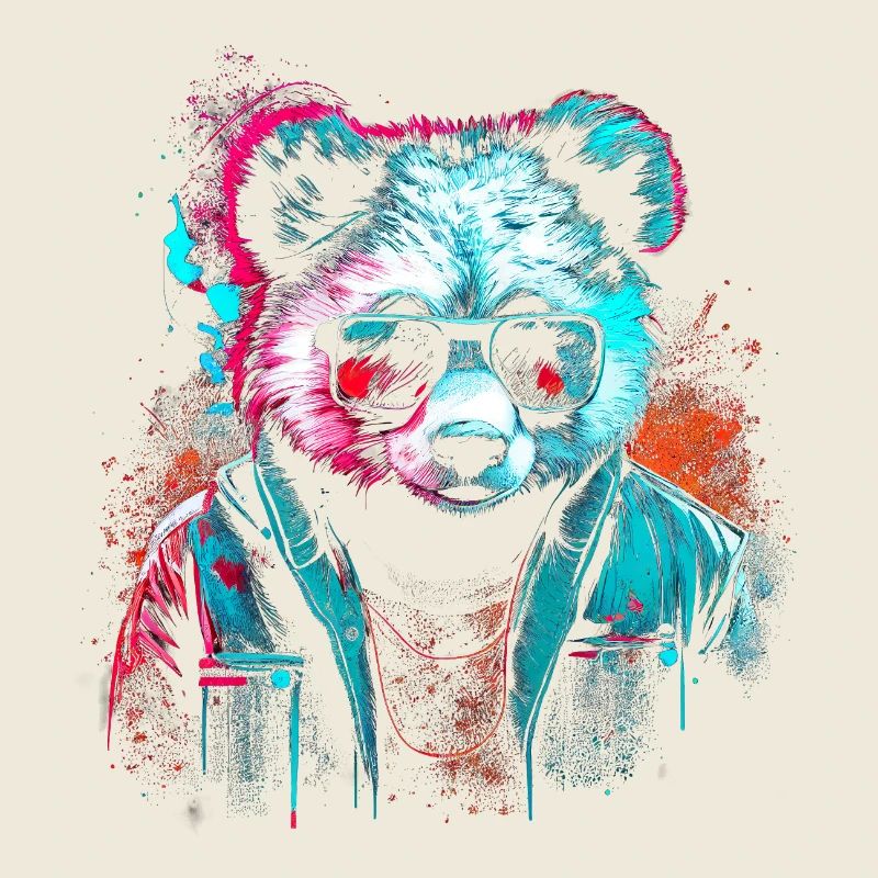 Panda cyberpunk