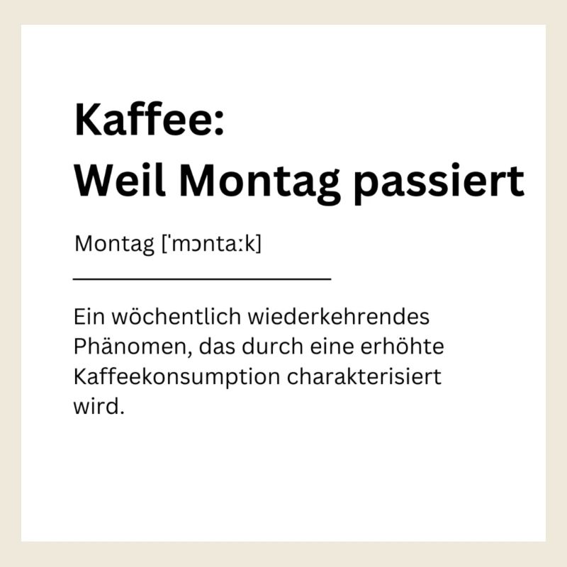 Coffee Because Monday Happens