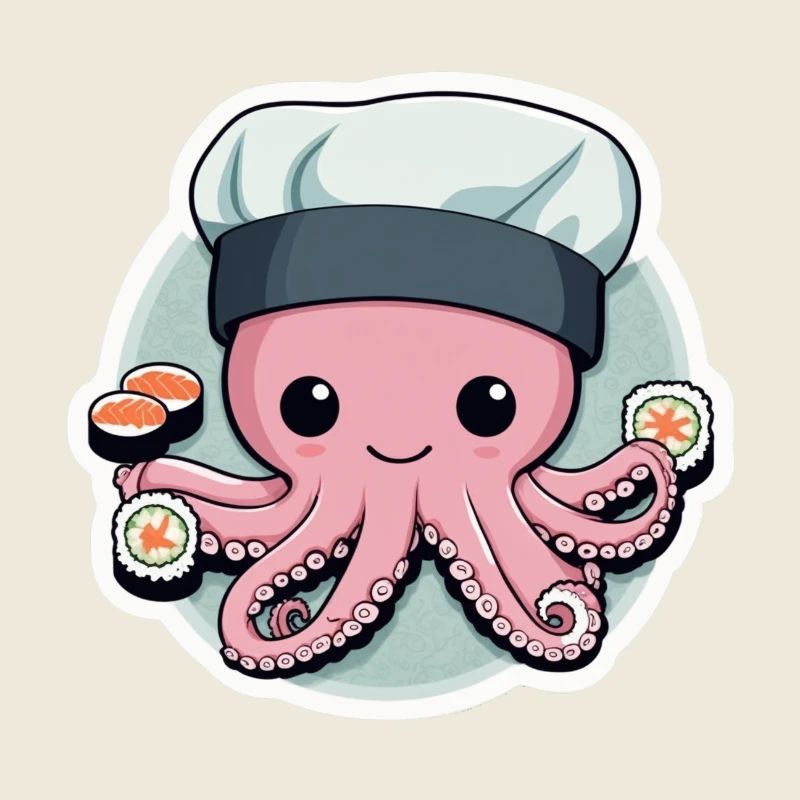 Chef sushi pieuvre 02