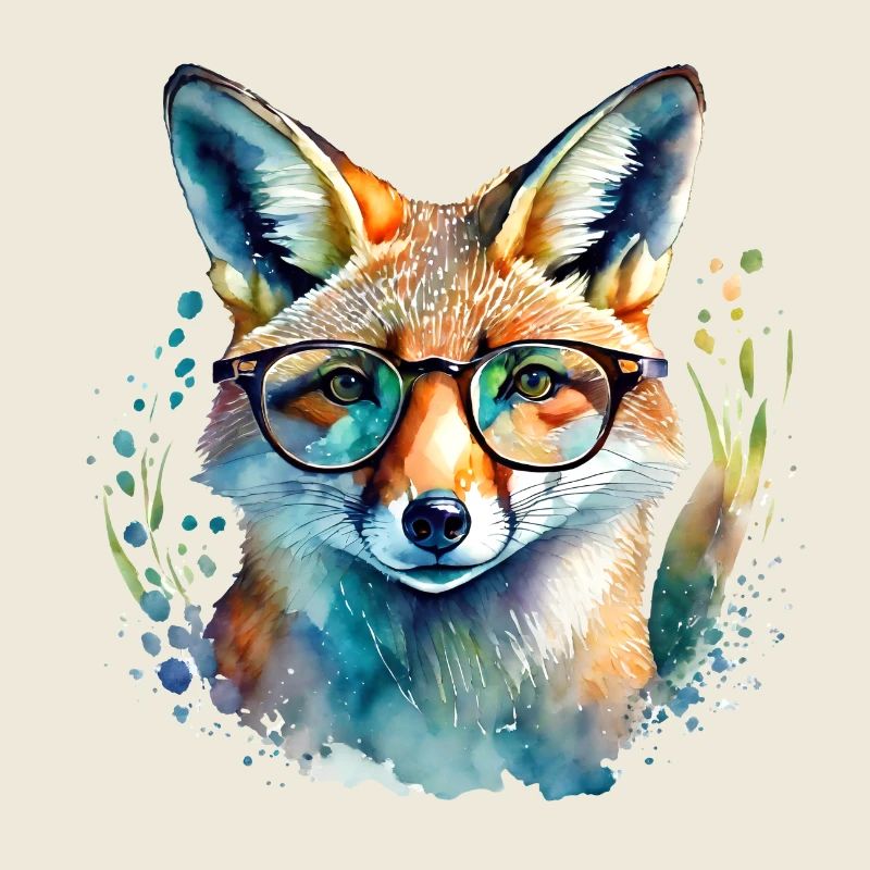 Fuchs mit Brille