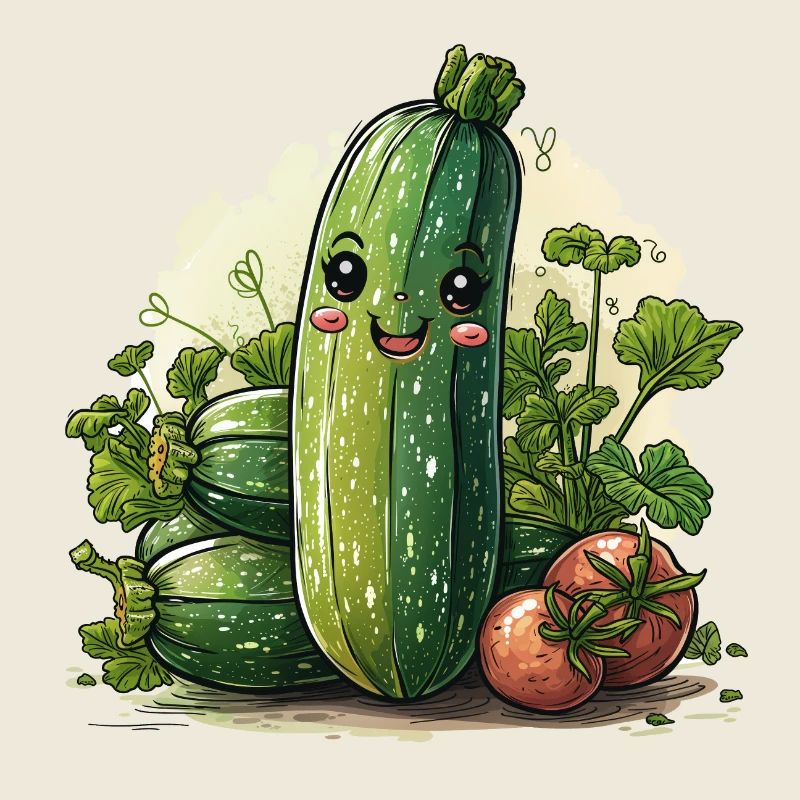 Zucchini comic style
