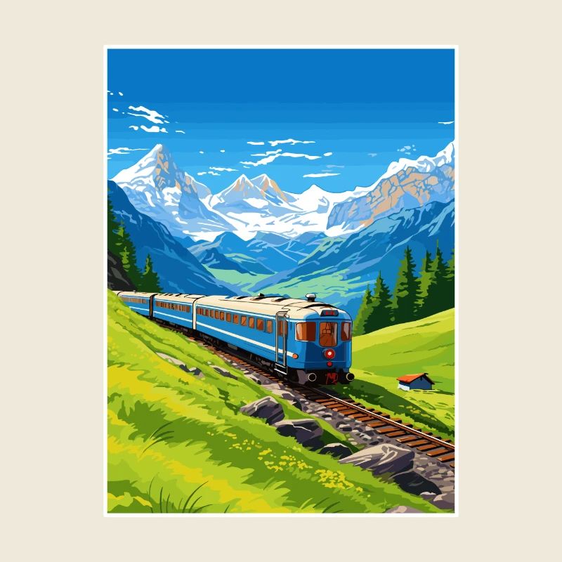 Orient Express Europa Deko Vintage Reiseposter