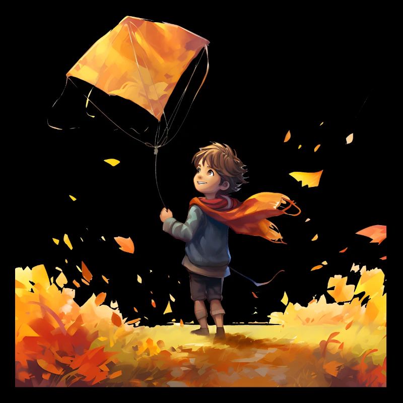 Flying kites is fun for children