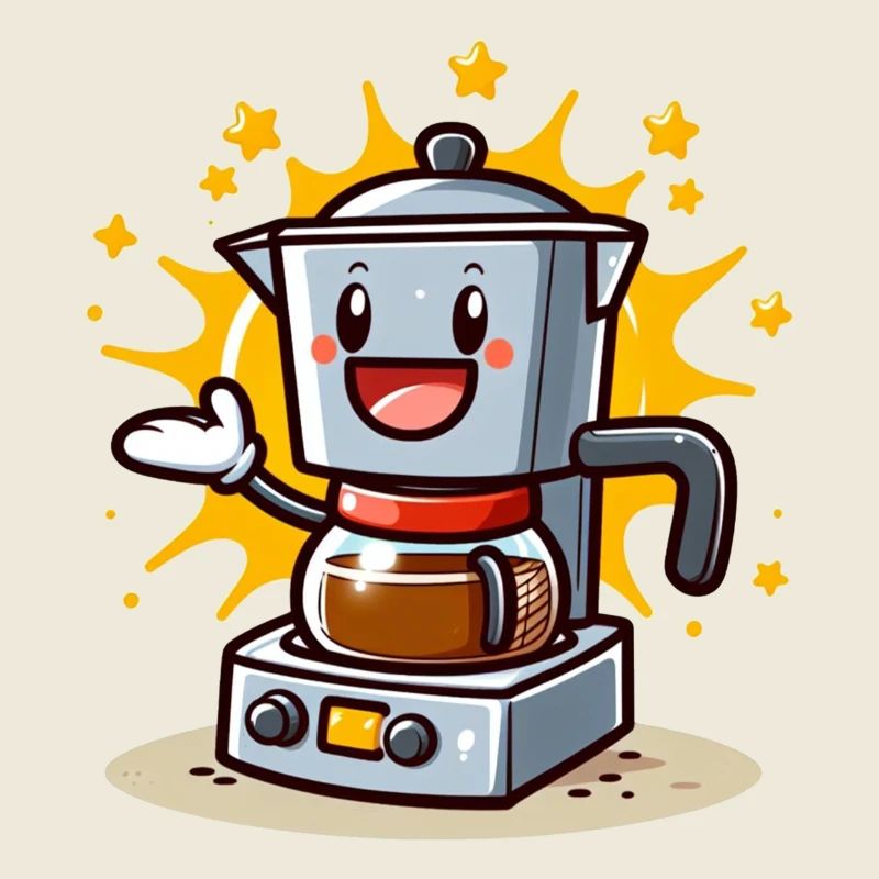 Happy coffee maker