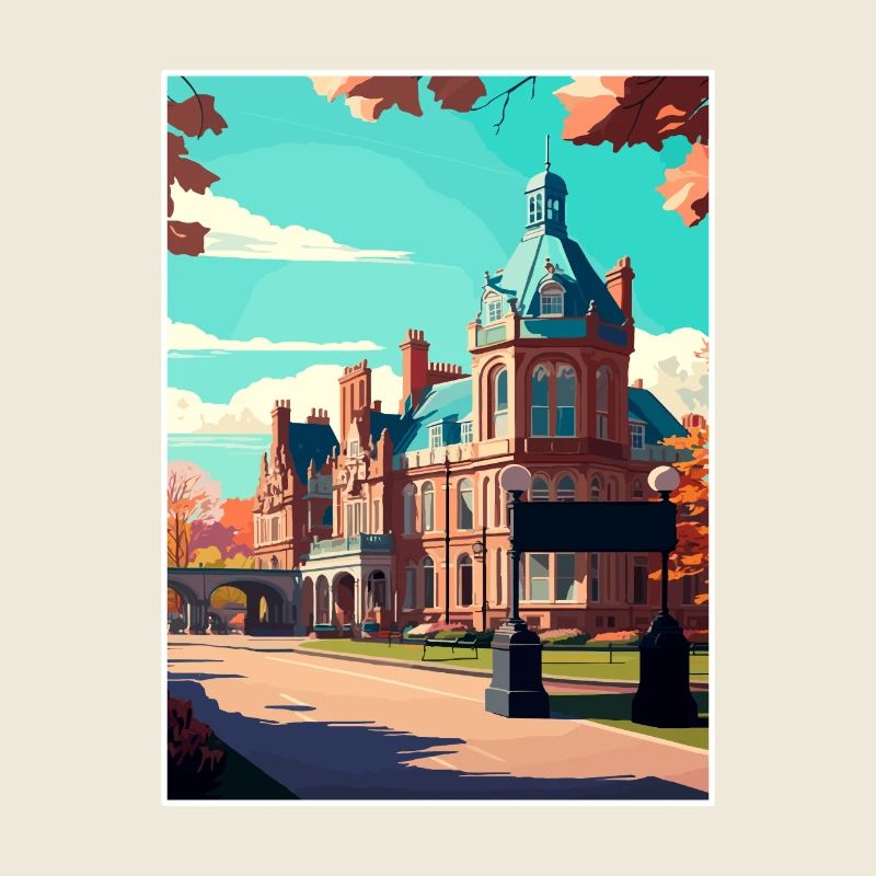Harrogate England Vintage Reiseposter Souvenir