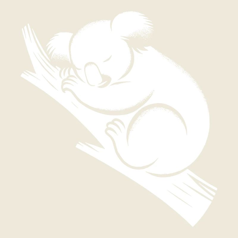 Schlafender Koala auf einem Ast