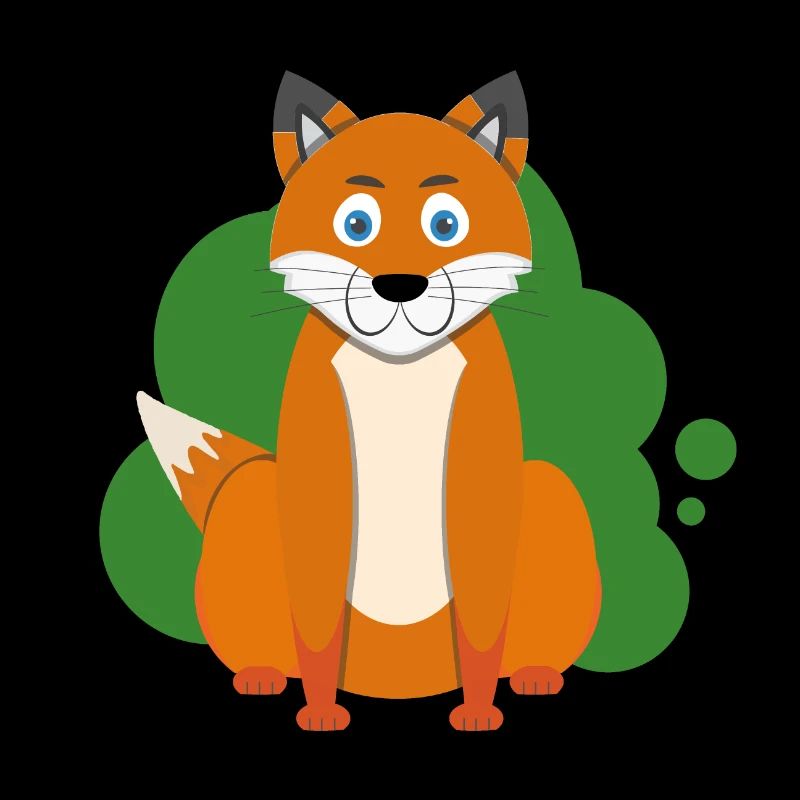 Éclaboussure de renard de dessin animé