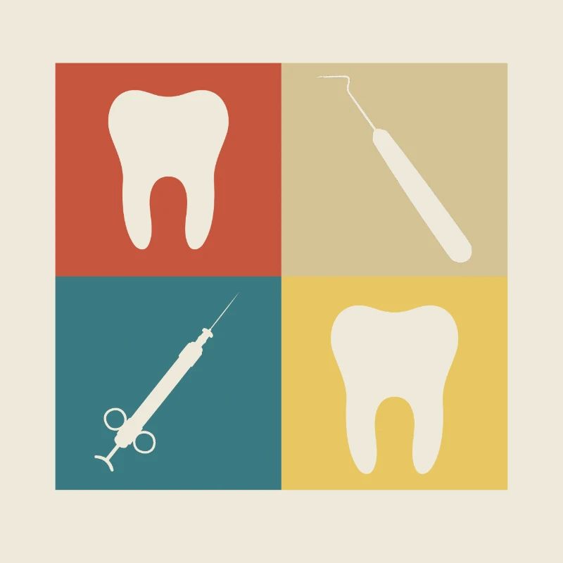 Dentiste vintage rétro