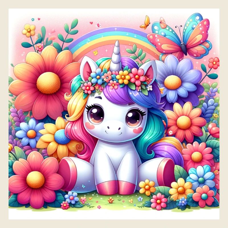Cartoon Einhorn