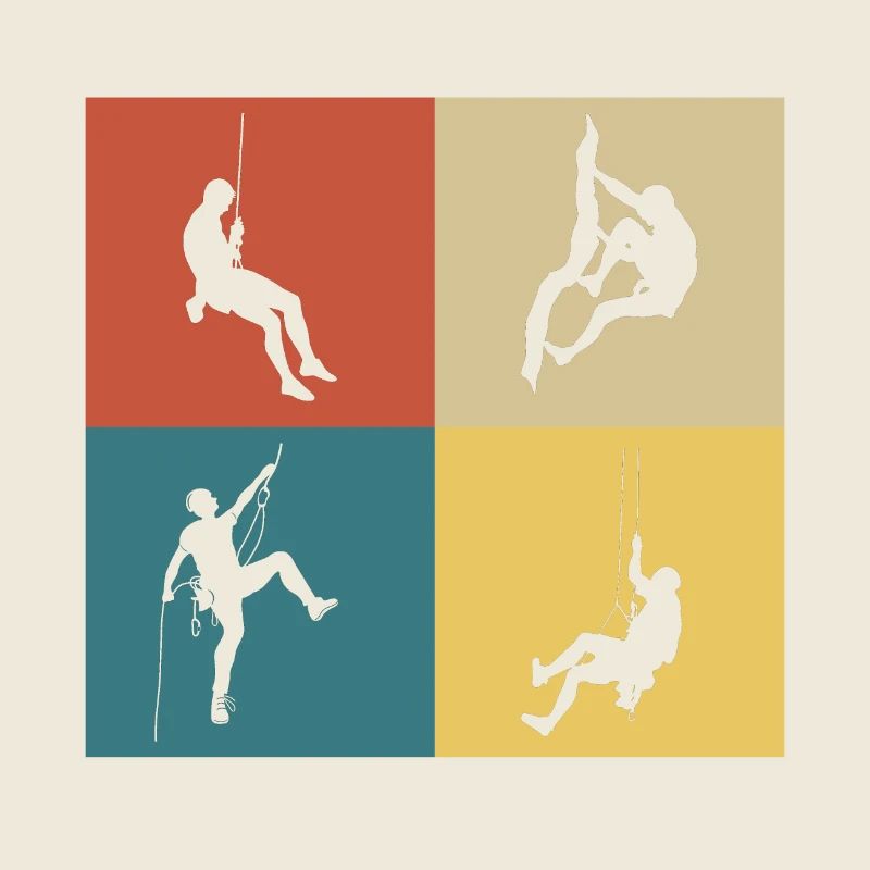 Retro Vintage Climbing