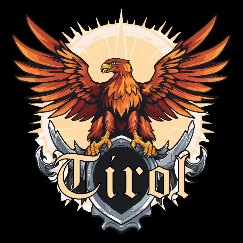 Tyrolean eagle loyal to the state of Tyrol, golden eagle